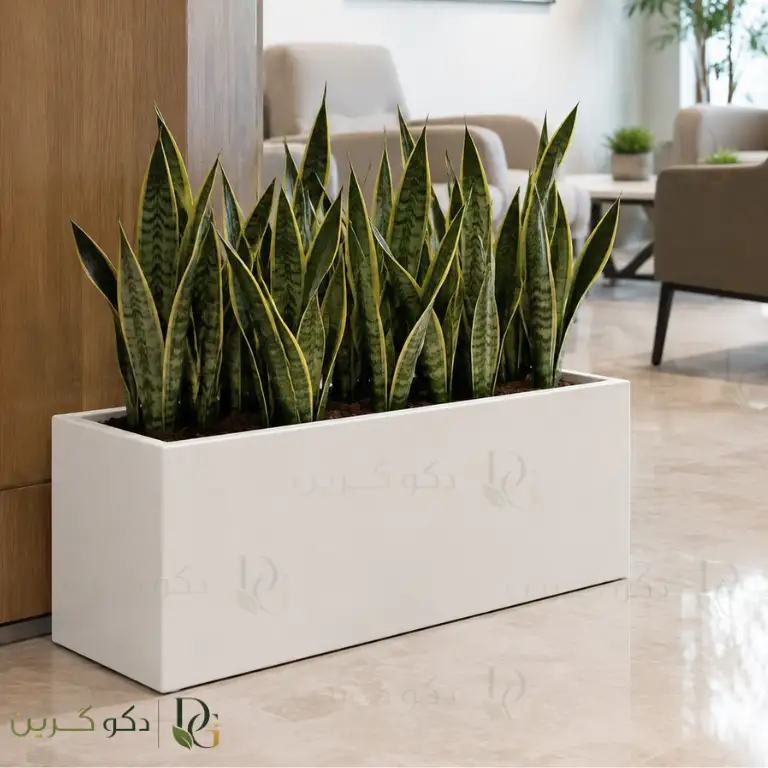 خرید فلاورباکس فایبرگلاس سایز 100*30*40 رنگ سفید