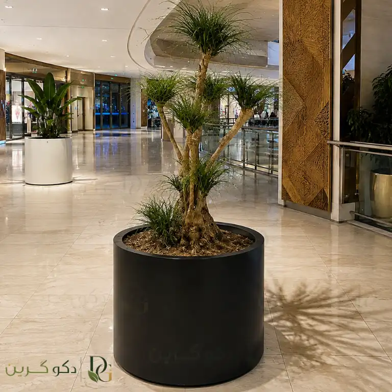 گلدان استوانه فلزی گالوانیزه 80*80